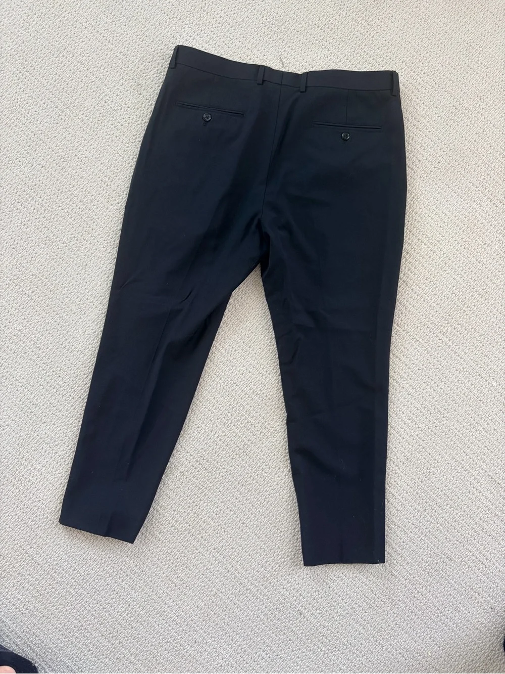 Express Men's Black Pleated Dress Pants 34W